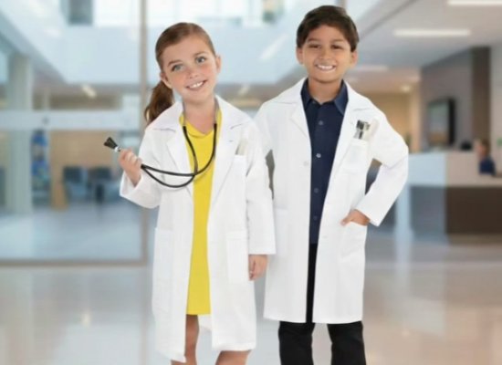 Çocuk Doktor Önlüğü - Kaliteli Kumaş (İkonya Kostüm)