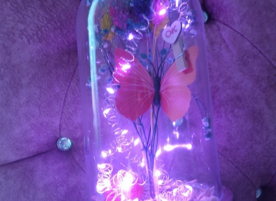 Sonsuzluk güllü ayıcıklı fanuz