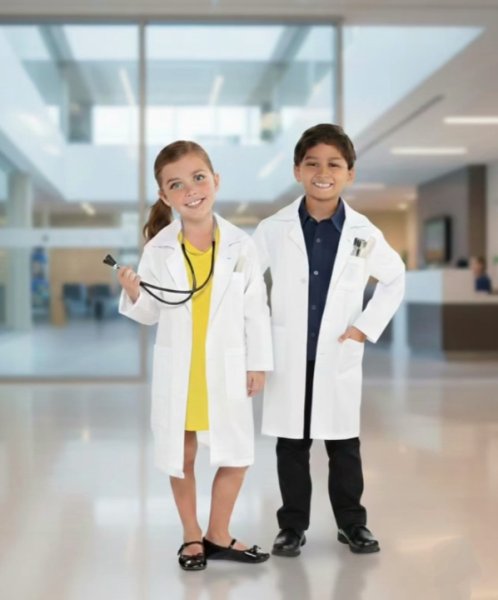 Çocuk Doktor Önlüğü - Kaliteli Kumaş (İkonya Kostüm)