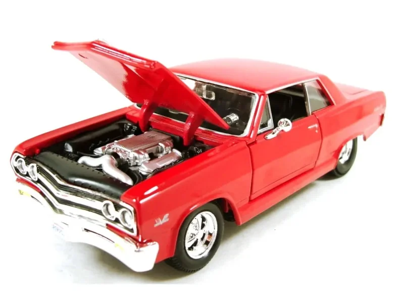 Koleksiyonluk Kırmızı 1965 Chevrolet Chevelle Malibu Diecast Model