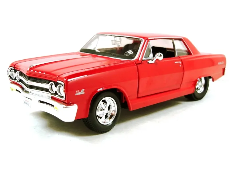 Koleksiyonluk Kırmızı 1965 Chevrolet Chevelle Malibu Diecast Model