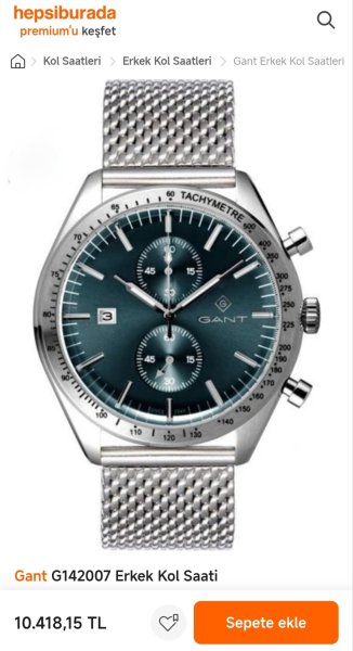FIRSAT! Gant Erkek Kol Saati Piyasa Fiyatının Çok Altında!