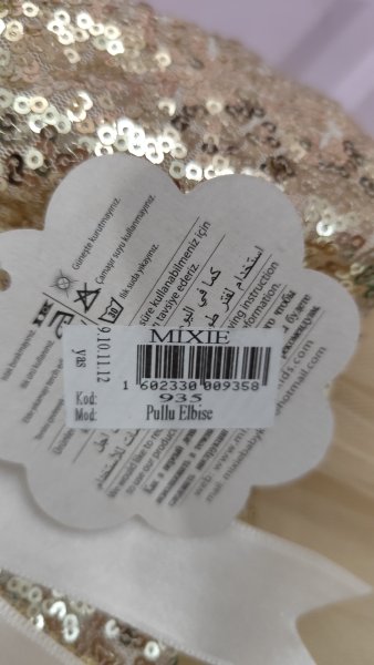 Pul payet kız çocuk elbise