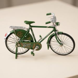Vintage Stil Yeşil Minyatür Bisiklet