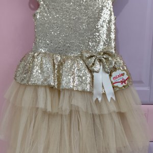 Pul payet kız çocuk elbise